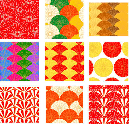 This is a illustration of Beautiful Chrysanthemum crest Japanese style pattern のイラスト素材