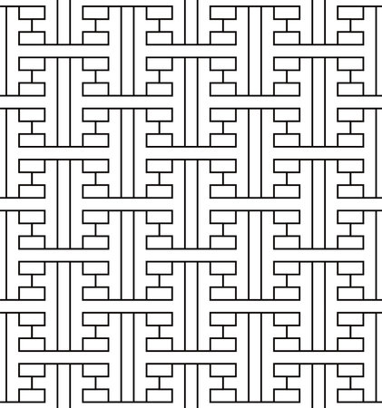 This is a illustration of Seamless Japanese pattern combining T-shaped figuresのイラスト素材