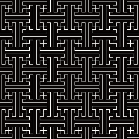 This is a illustration of Seamless Japanese pattern combining T-shaped figuresのイラスト素材