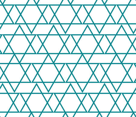 Pentagram seamless Japanese patternのイラスト素材