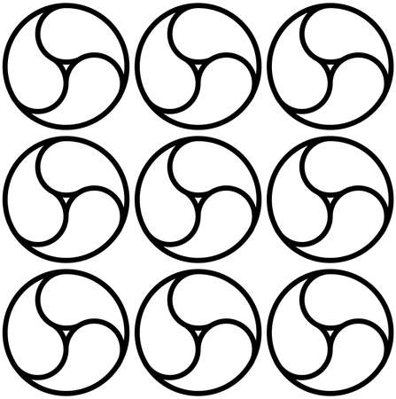 This is a illustration of  Commashaped seamless Japanese patternのイラスト素材