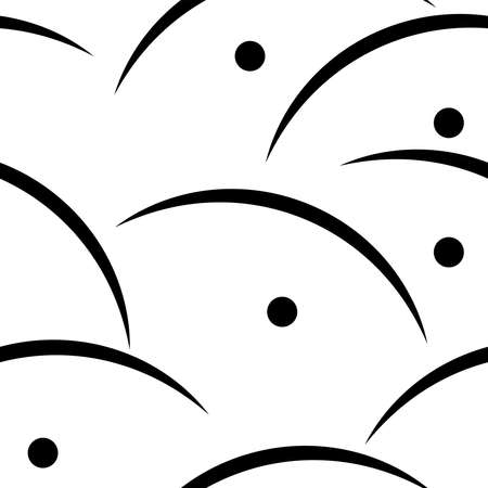 This is a illustration of Seamless Japanese pattern representing dew and turfのイラスト素材