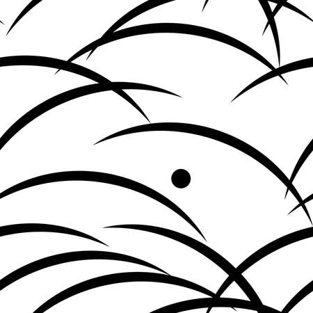This is a illustration of Seamless Japanese pattern representing dew and turfのイラスト素材