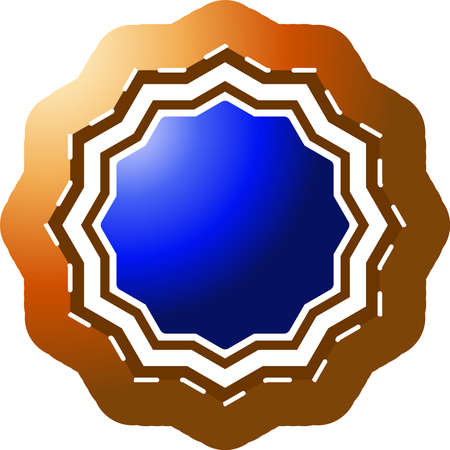 This is a illustration of Simple emblem markのイラスト素材