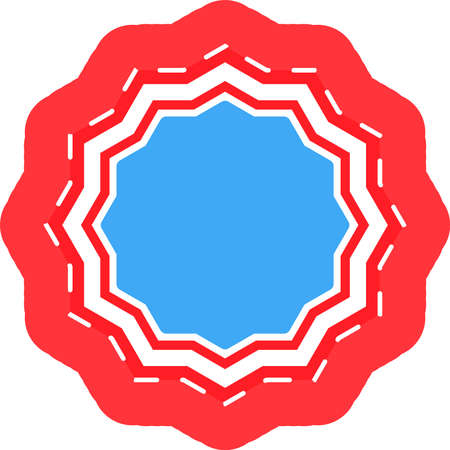 This is a illustration of Simple emblem markのイラスト素材