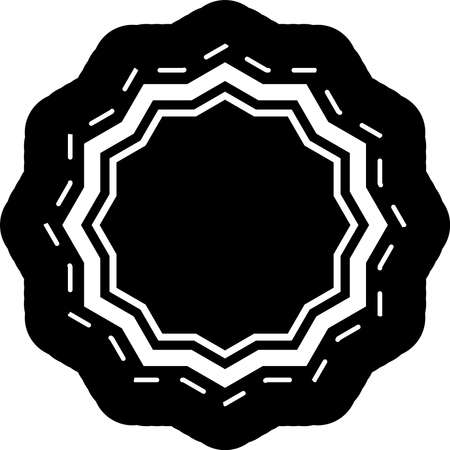 This is a illustration of Simple emblem markのイラスト素材