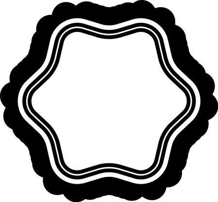 This is a illustration of Simple emblem markのイラスト素材