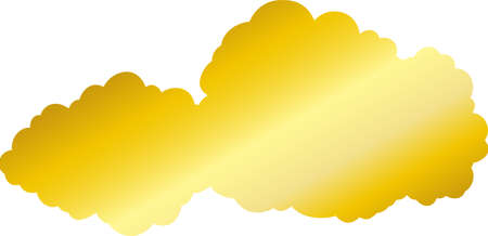 This is a illustration of Japanese clouds connected to each otherのイラスト素材