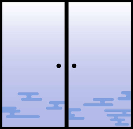 This is a illustration of Colorful Japanese style branのイラスト素材