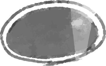 This is a illustration of Horizontal circular frame with Monochrome watercolor textureのイラスト素材