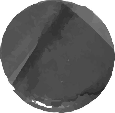 This is a illustration of Black Watercolor Circle drawn with a brushletのイラスト素材