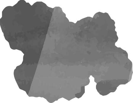 This is a illustration of Black Watercolor Japanese clouds connected to each otherのイラスト素材