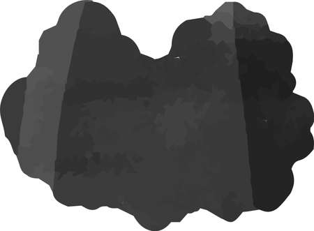 This is a illustration of Black Watercolor Japanese cloudsのイラスト素材