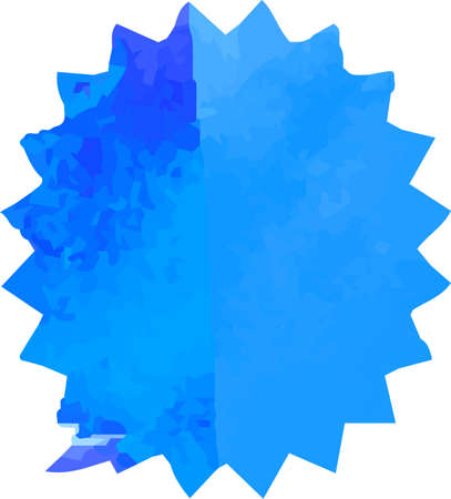 This is a illustration of Cold Watercolor-like  Cartoon speech balloonのイラスト素材