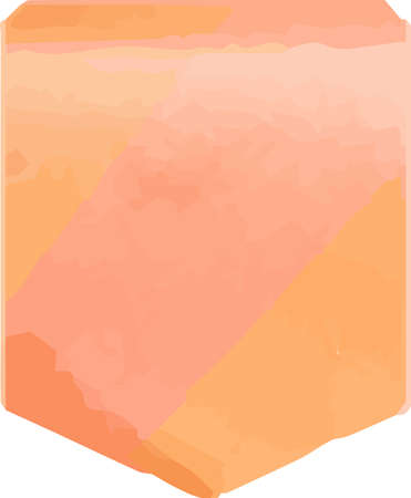 This is a illustration of Warm Watercolor-like title ribbonのイラスト素材