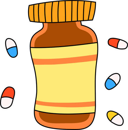 This is a illustration of virus preventive vaccineのイラスト素材