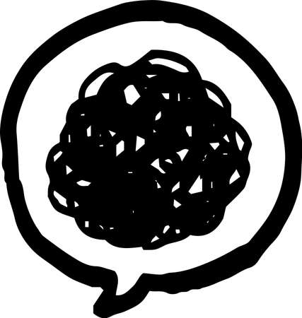 This is a illustration of Blue Cartoon symbol when disappointedのイラスト素材