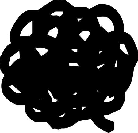 This is a illustration of Blue Cartoon symbol when disappointedのイラスト素材