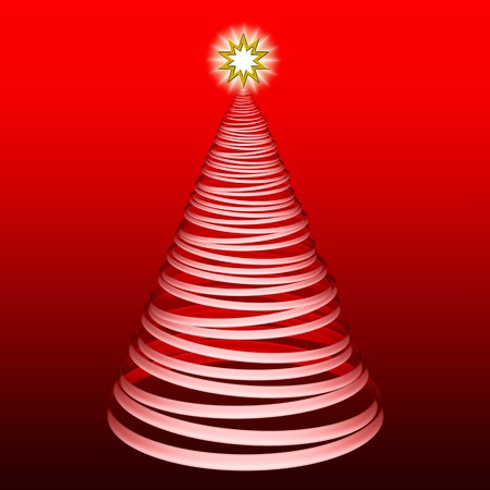 Abstract Stylized Christmas Treeの写真素材