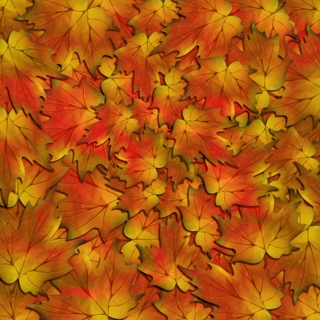 Autumn Leaves Texture Patternの写真素材