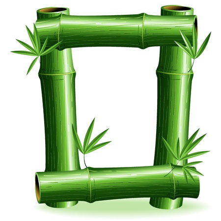 Bamboo Logo Letter Sign Oのイラスト素材