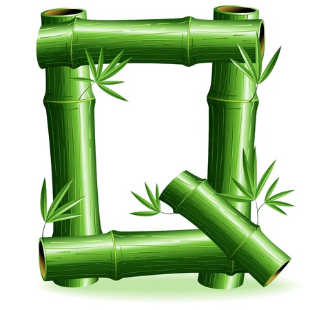 Bamboo Logo Letter Sign Q のイラスト素材