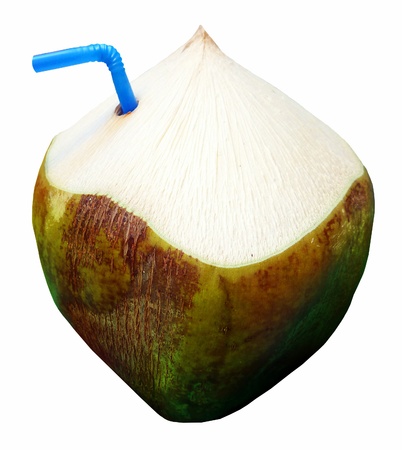Fresh Green Coconut Fruit Drinkの写真素材