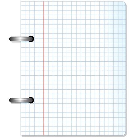 Squared Notebook Sheet Paper Textureのイラスト素材