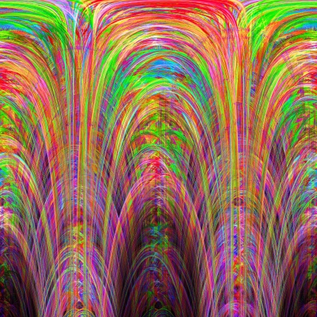 Digital Cathedral Fractal Art   の写真素材