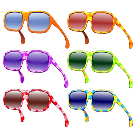 Sunglasses Summer Fashion Colorsのイラスト素材