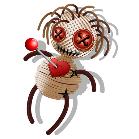 Voodoo Doll Death Cartoonのイラスト素材