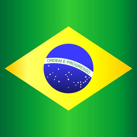 Brazil Flagのイラスト素材
