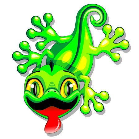 Gecko Lizard Baby Cartoonのイラスト素材
