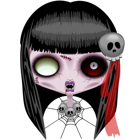 Doll Zombie Creepy Halloween Monsterのイラスト素材