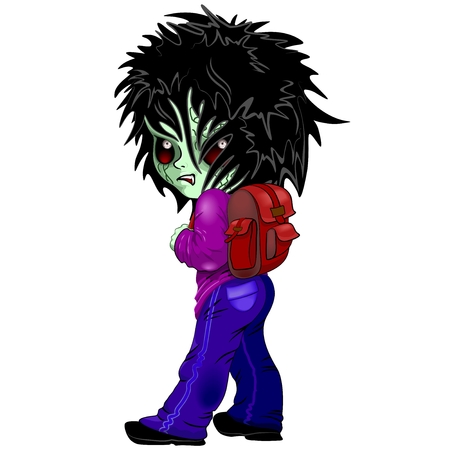 Evil Kid Zombie Monsterのイラスト素材