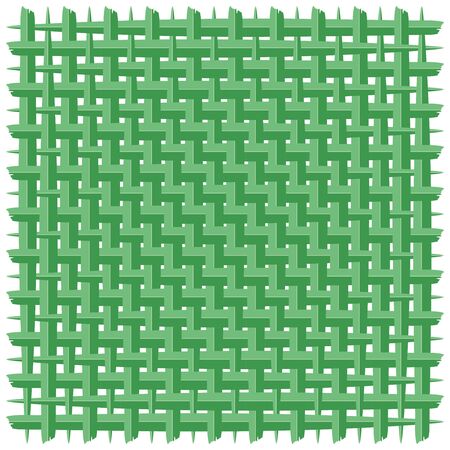 Green Coconut Woven Leaf Vector Backgroundのイラスト素材