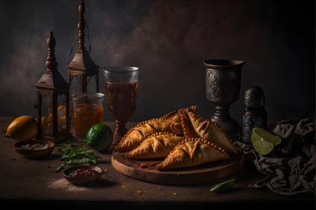 Indulge in the rich flavors of Latin America with our Empanadas food photography collection. Mouth-watering images showcase traditional, street food, and gourmet stylesの写真素材