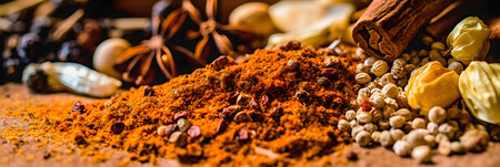 Spices Unveiled: High-Quality Closeup Shot for Engaging Visuals and Social Media Impact