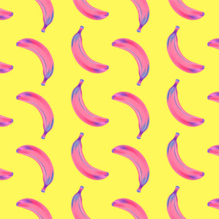 Fruits, Banana, Punchy, Pastel, Patterns vectorのイラスト素材