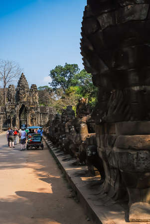 Angkor Thom, Siemreap, Cambodia.のeditorial素材