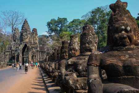 Angkor Thom, Siemreap, Cambodia.の写真素材