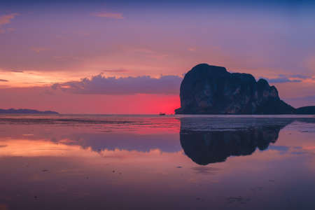 Pakmeng  Beach, Sikao, Trang, Thailand.の写真素材
