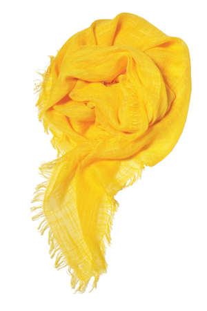 yellow scarfの写真素材