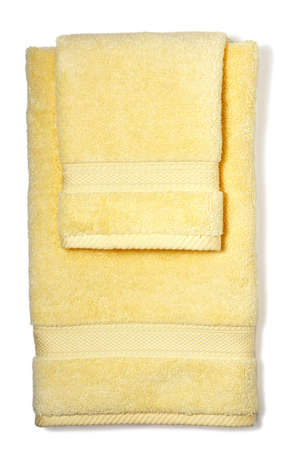 yellow towelsの写真素材