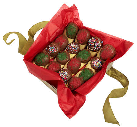 christmas chocolate cookiesの写真素材