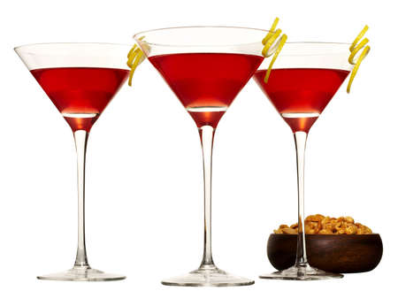 three cocktails, martiniの写真素材