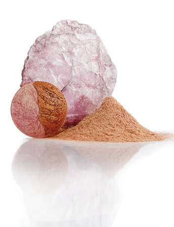 mineral makeup, faceの写真素材