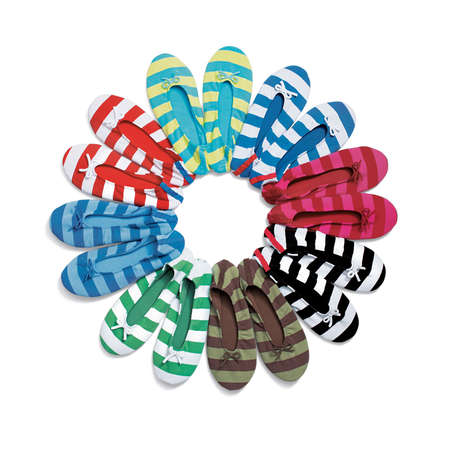 shoes, sock slippersの写真素材