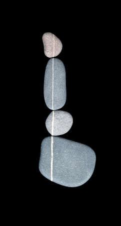 stones lined in a rowの写真素材