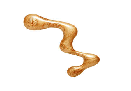 beauty gold blob nail polishの写真素材